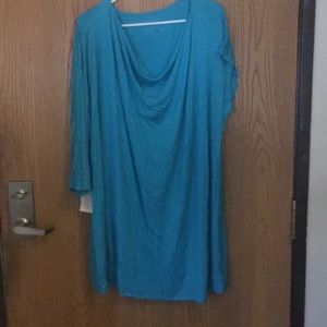 ROMANS blue tunic size 1x please read description A-4
